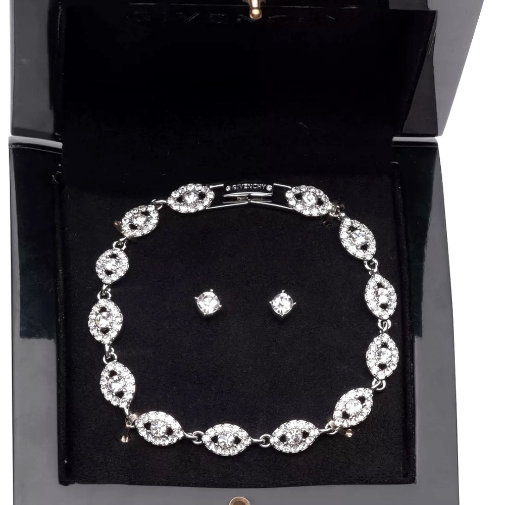 GIVENCHY CRYSTAL BRACELET WITH STUDS